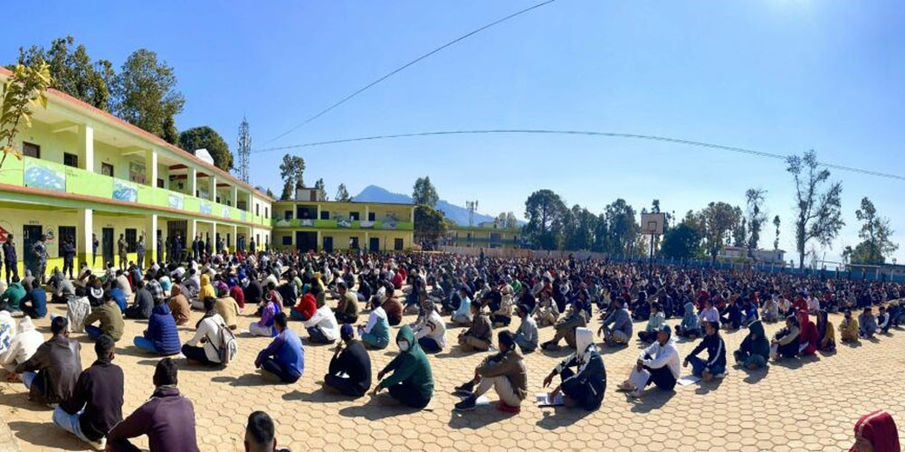 निर्वाचन प्रहरीको लिखित परीक्षामा १ हजार ३ सय ४४ जना सहभागि