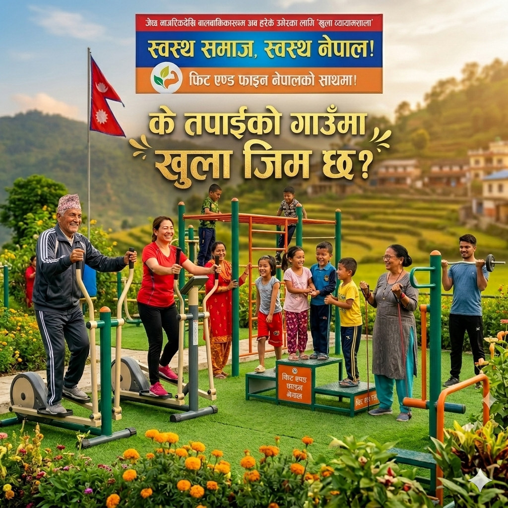 स्वास्थ्य र तन्दुरुस्तीको नयाँ गन्तव्यस् नेपालमा बढ्दो : आउटडोर जिमको लहर