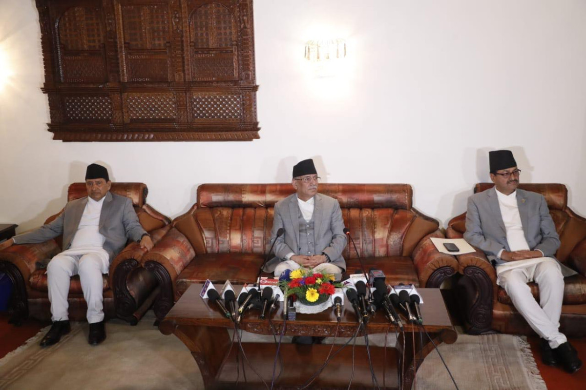 भारत भ्रमणबाट फर्किएपछि प्रधानमन्त्रीले जारी गरे प्रेस विज्ञप्ति