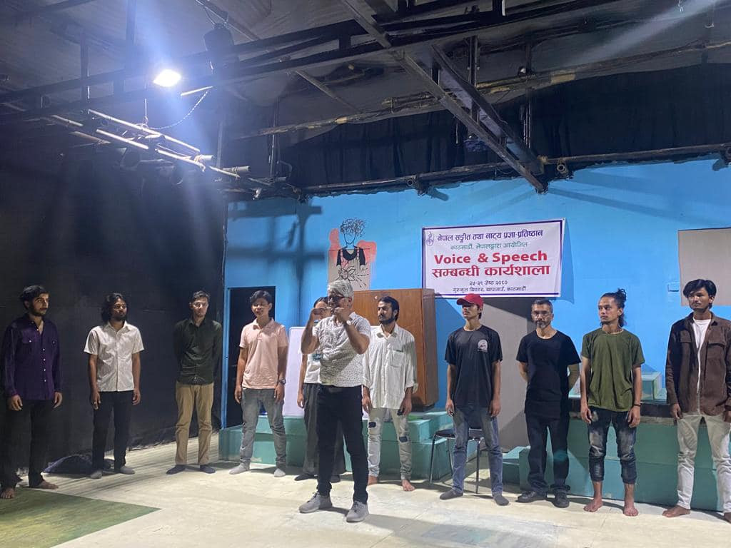 संगीत तथा नाट्य प्रतिष्ठानको भ्वाइस एण्ड स्पीच कार्यशाला