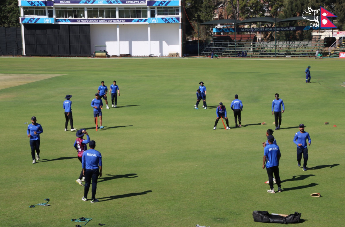 नेपालले पहिलो पटक टेस्ट टाेली जिम्बाबेसँग प्रतिस्पर्धा गर्दै