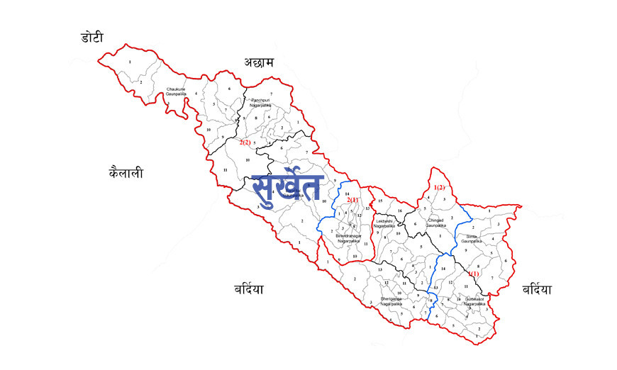 दुईवटा घरका लागि बस्ती नै जोखिममा पारेर सडक खन्दै