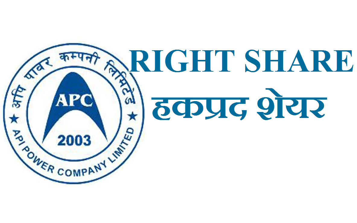 अपि पावरले साउन ३१ गतेदेखि हकप्रद सेयर जारी गर्ने