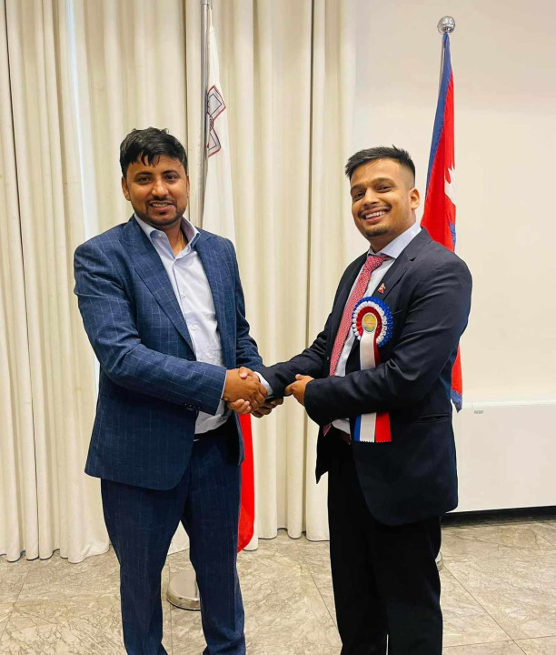 एनआरएनए माल्टामा रेम्स खनालको अध्यक्षतामा नयाँ नेतृत्व