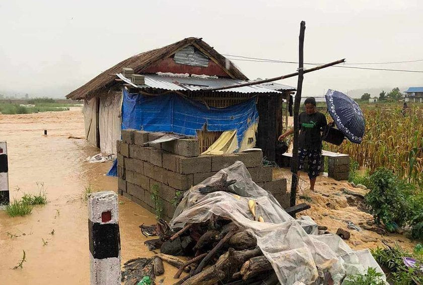 बागमती गाउँपालिकाका ६ घर डुबानमा