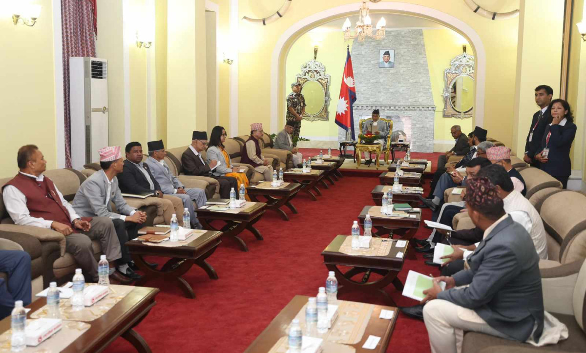 नेताहरू बोलाएर राष्ट्रपतिले भने–  राष्ट्रको चिन्ता लागेको हो,सक्रिय हुन खोजेको होइन