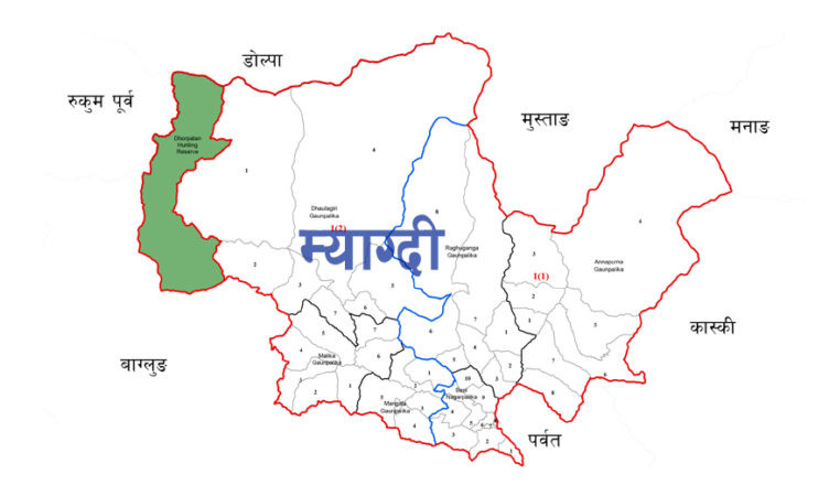 कालीगण्डकी करिडोरअन्तर्गत  दश स्थानमा  ठूलो पहिरोकाे जोखिम