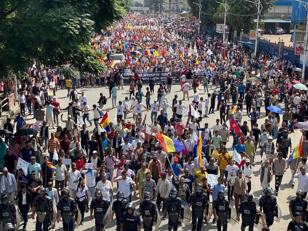 गौहत्याको विरोध र हिन्दू राष्ट्र, राजसंस्था पुनर्स्थापनाको माग गर्दै काठमाडौंमा राप्रपाको शक्ति प्रदर्शन