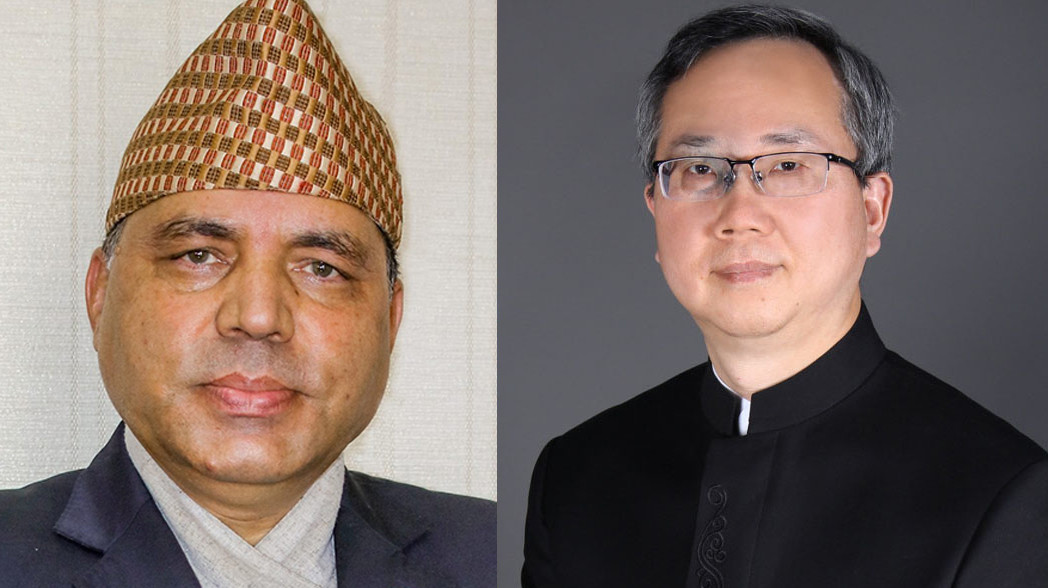 परराष्ट्र सचि पौड्याल र चिनियाँ राजदूत सोङबीच भेट