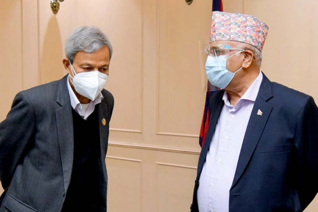 ओली बोलिरहँदा भीम रावल जिन्दाबाद भन्ने नारा लागेपछि...