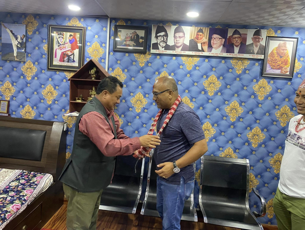 निर्माण व्यवसायी संघ ललितपुरको अध्यक्षमा निर्वाचित पञ्चरामलाई माननीय महर्जनको बधाई तथा शुभकामना