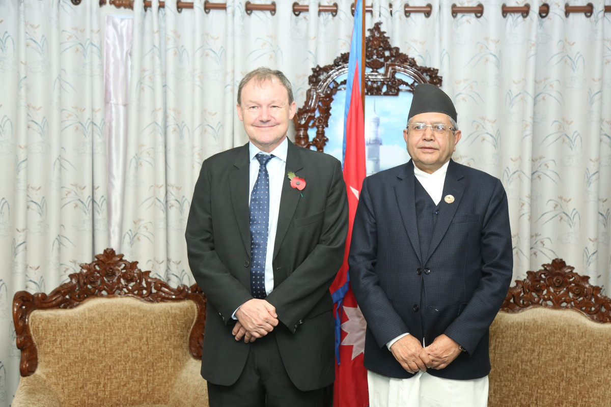 सभामुख घिमिरेलाई भेटे बेलायती राजदूत फेनले