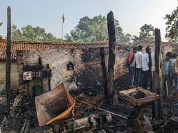 आश्रममा आगलागी हुँदा २५ लाखको क्षति