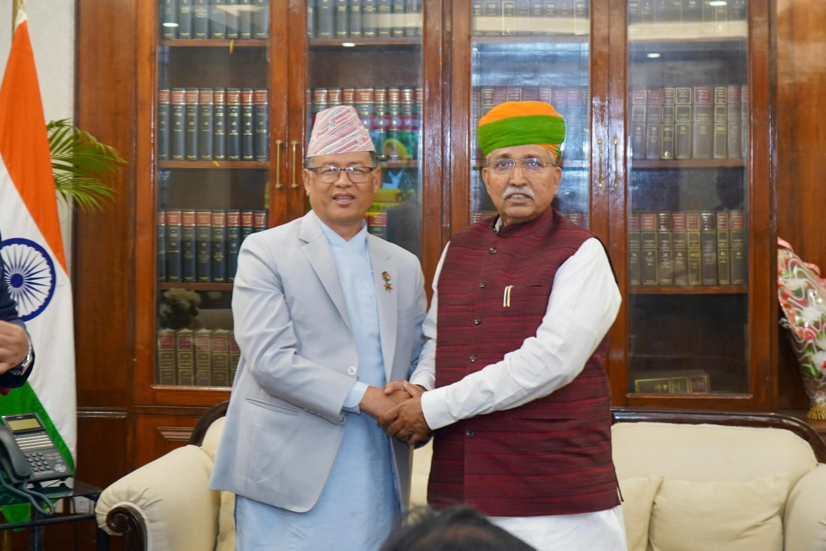 मन्त्री गुरुङ र भारतीय समकक्षी मेघवालबिच  नयाँ दिल्लीमा भेटवार्ता
