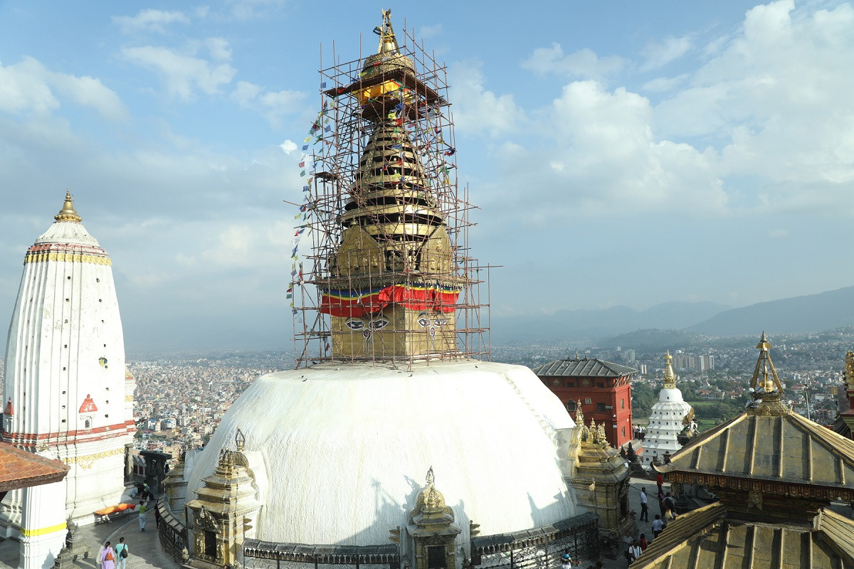 स्वयम्भूनाथ चैत्यको जीर्णोद्वार सम्पन्न