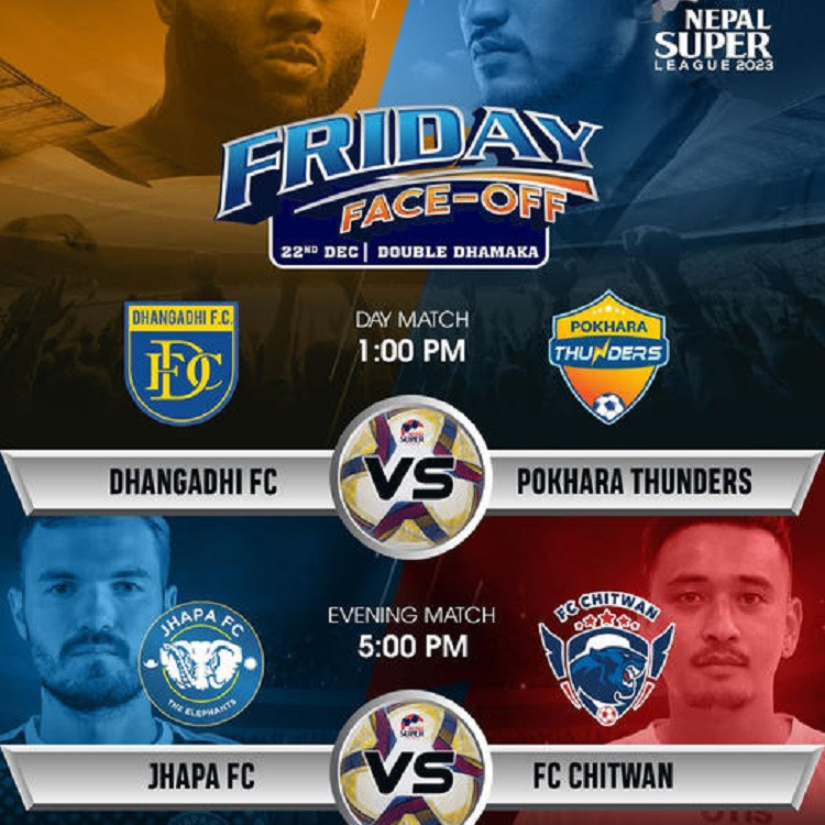 नेपाल सुपर लिग : पोखरा थन्डर्स र धनगढी एफसी बीच प्रतिस्पर्धा हुँदै