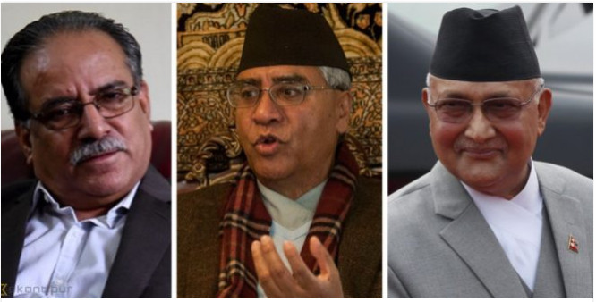 कांग्रेस, एमाले र माओवादी केन्द्रका शीर्ष नेताहरू बालुवाटारमा
