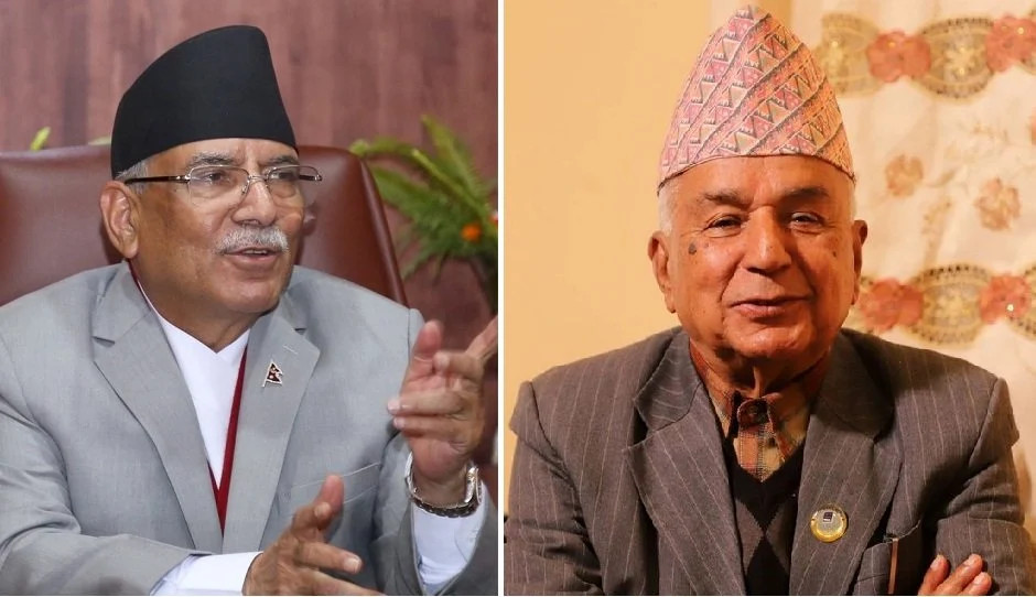 राष्ट्रपति कार्यालयमा प्रचण्डसहित विपक्षी दलका नेताहरू
