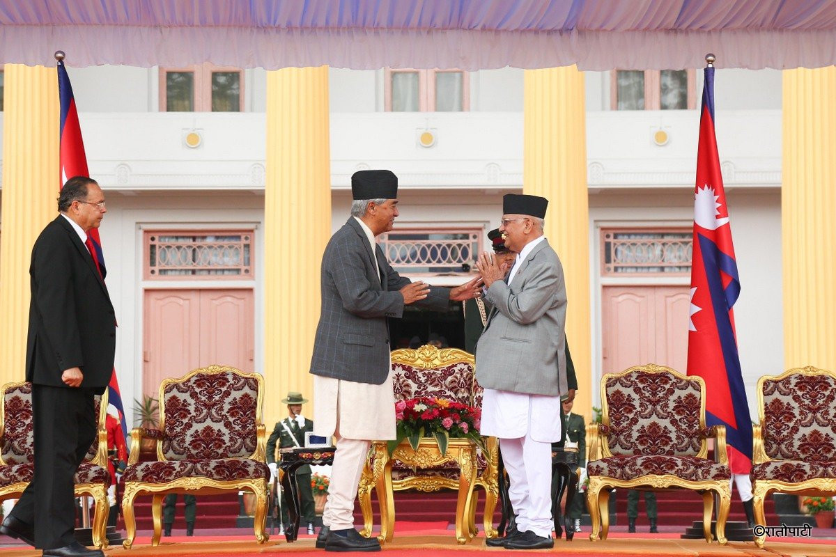 ओली सरकारसँग दुई तिहाइ बहुमत