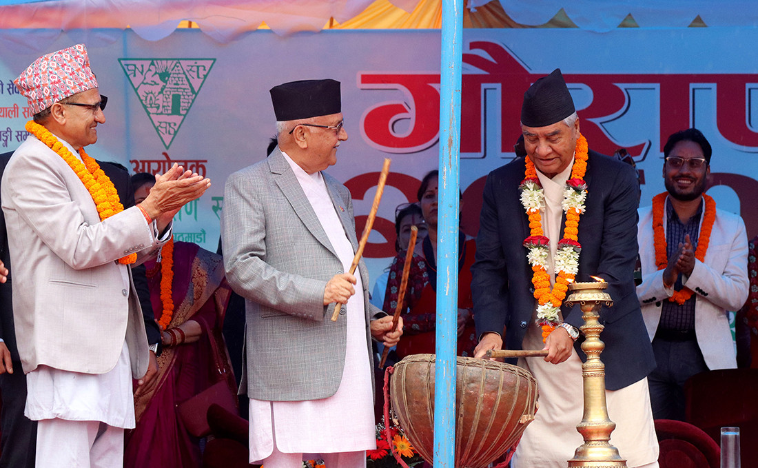 ओली र आफूविरूद्ध नाराबाजी भएपछि रिसाएर देउवाले भने- 'लाज नभएका बदमासहरू'