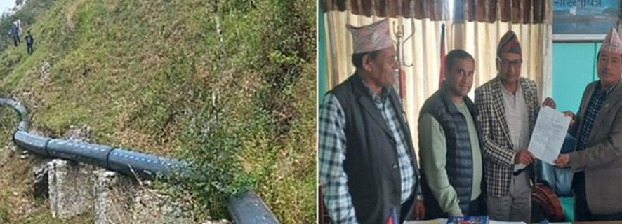 ठेकेदारको लापरबाहीले अलपत्र लोकतान्त्रिक सिँचाइ कुलो