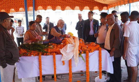 पूर्वसभामुख ढुंगानालाई सानोगौचरनमा श्रद्धाञ्जली अर्पण