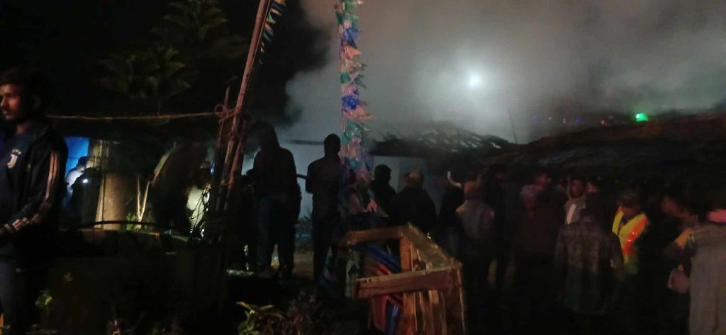 धनुषाको एक स्टोरमा आगलागी हुँदा ४० लाखको क्षति