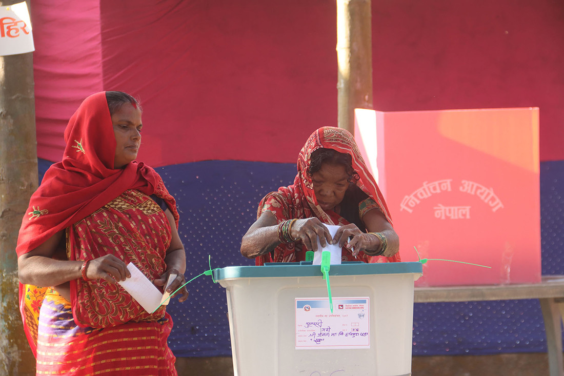 स्थानीय तह उपनिर्वाचन : दिउँसो १ बजेसम्म ४५ प्रतिशत मतदान