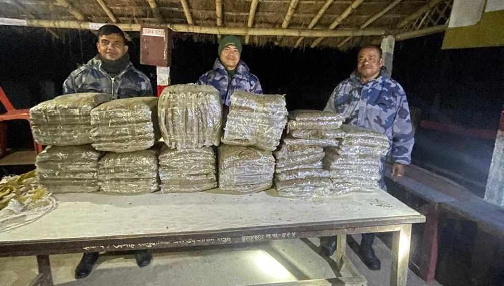 ९७ केजी गाँजा बरामद