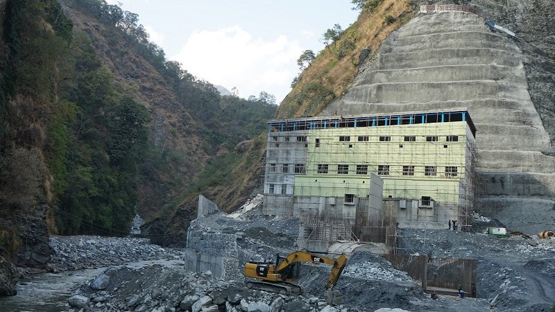 म्याग्दीमा निर्माणाधीन माथिल्लो राहुघाट जलविद्युत् आयोजना अन्तिम चरणमा