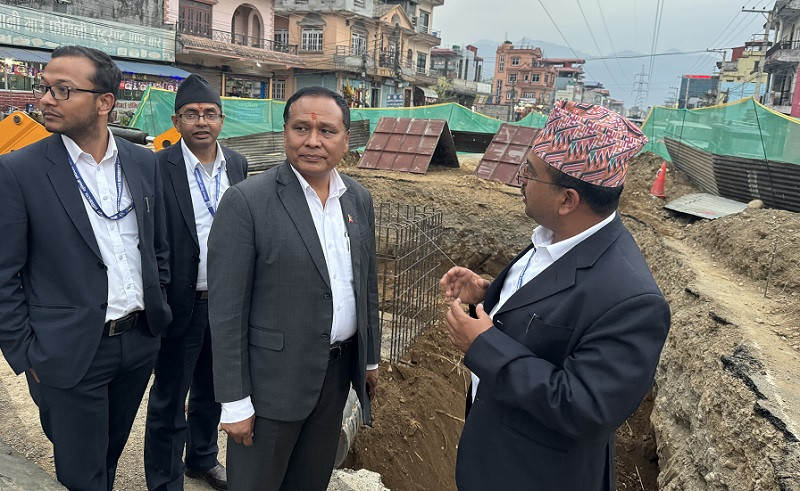 बुटवलमा विद्युत् प्रसारण लाइनको चार खुट्टा भएको टावर हटाएर मोनोपोल राख्ने काम शुरु