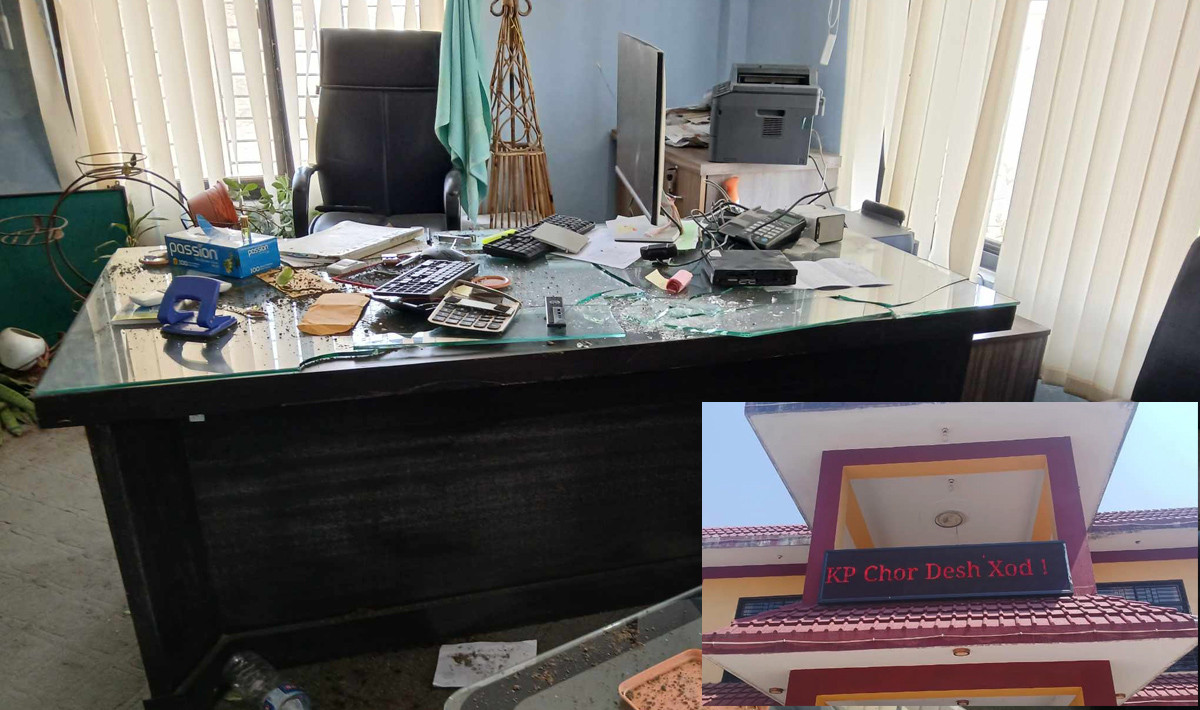 डिजिटल बोर्डमा ओलीविरोधी नारा लेखिएपछि कार्यकक्षमै कुटिए प्राधिकरणका हाकिम