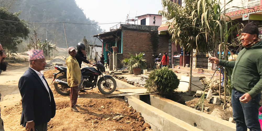 पराशर मार्गको काम सुस्त