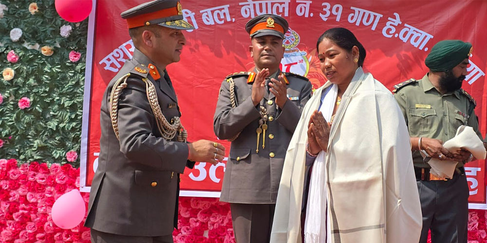 सहिद परिवार सम्मानित