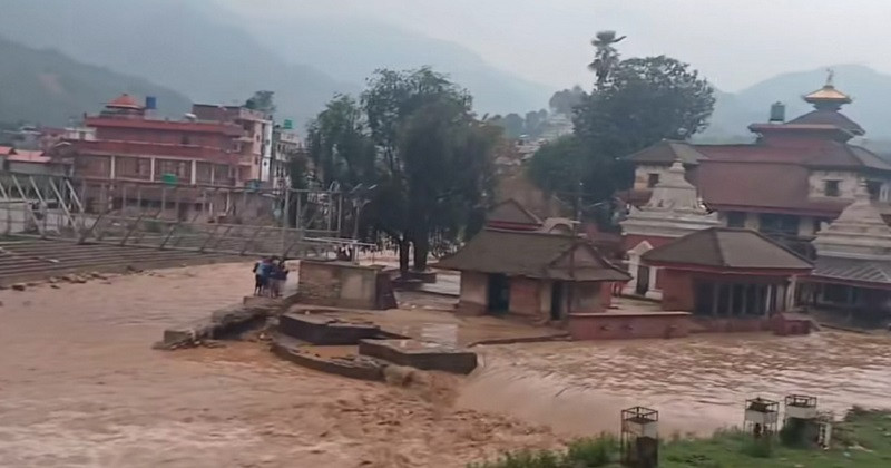 प्रि–मनसुनको बाढीले काभ्रेको पनौतीका बासिन्दा त्रासमा
