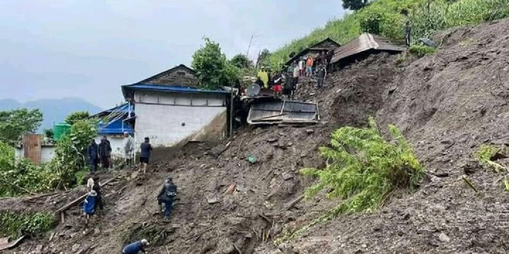 लमजुङका दुई सय ६० स्थान बाढीपहिरोको जोखिममा