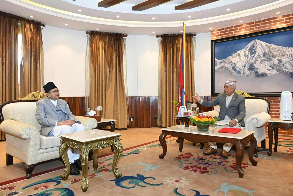 विधेयक फिर्ता भएपछि सभामुखले भेटे राष्ट्रपति