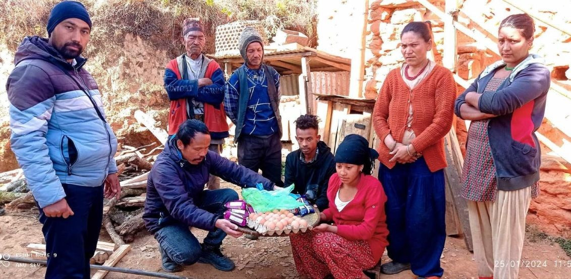 सुत्केरीलाई पोषण सामग्री वितरण