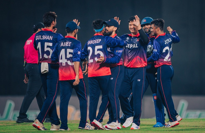 टी–२० वरीयतामा नेपाल एक स्थान माथि उक्लियो