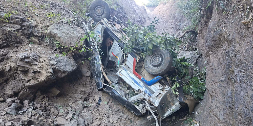पाल्पामा जिप दुर्घटना हुँदा तीन जनाको मृत्यु