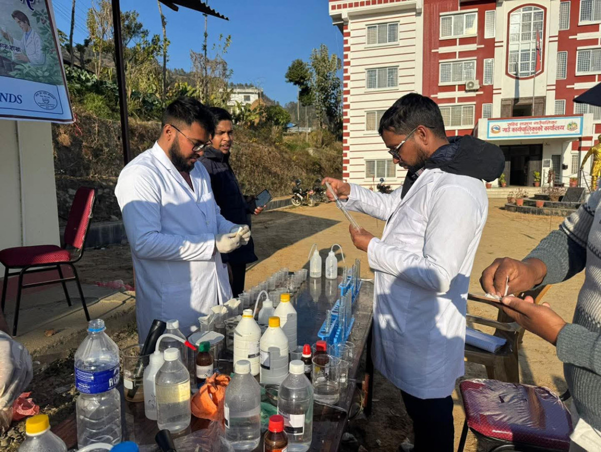 माटो परिक्षण गर्दा अम्लीयपन भेटियो