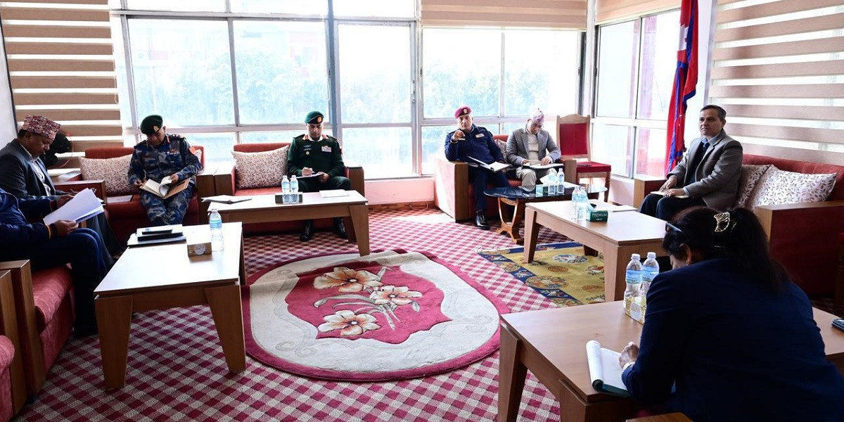 केन्द्रीय सुरक्षा समितिको बैठक : सुरक्षा व्यवस्था थप सुदृढ बनाउन निर्देशन