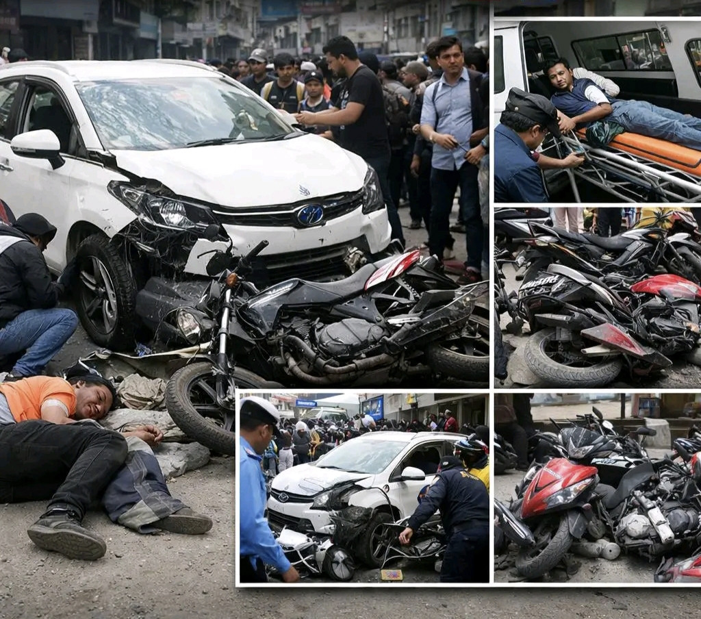 जमलमा सवारी साधन दुर्घटना र आगजनी