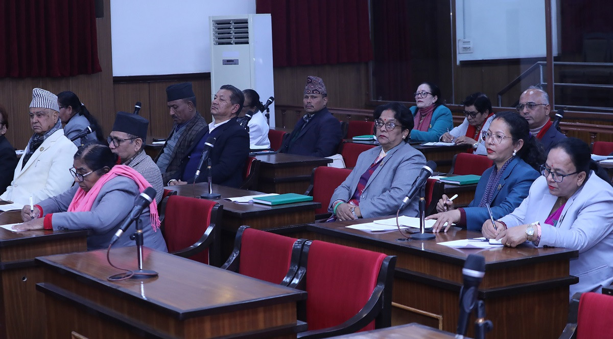 राष्ट्रियसभाको बैठकमा दुई प्रतिवेदन पेस