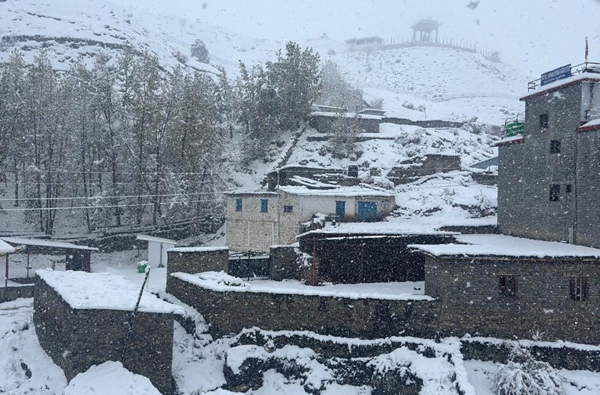 उच्च पहाडी तथा हिमाली क्षेत्रमा आज हल्का वर्षा र हिमपातको सम्भावना