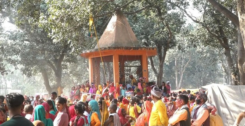 मिथिला मध्यमा परिक्रमा कञ्चनवनमा, खेलियो होली